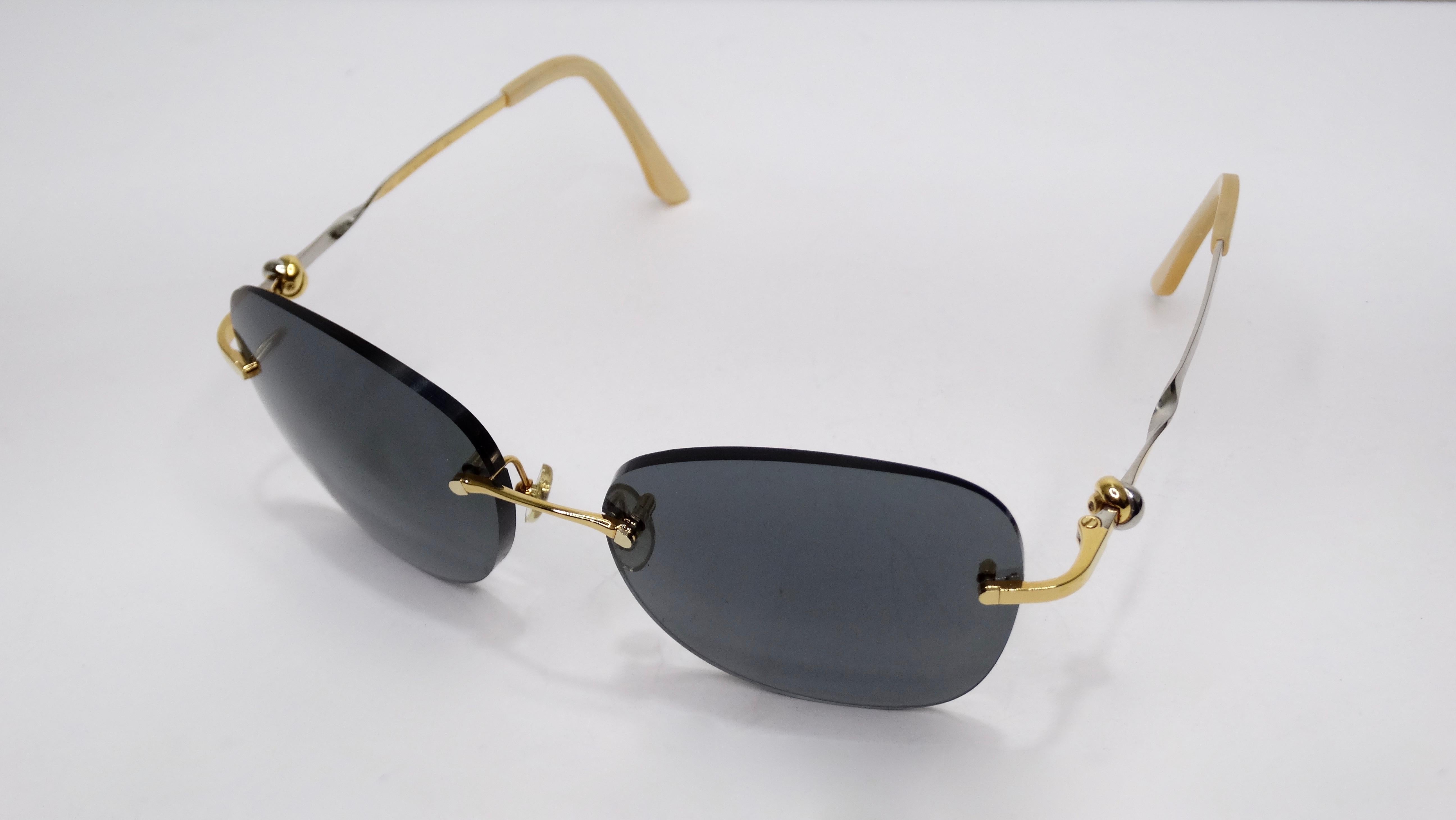 cartier sunglasses rimless