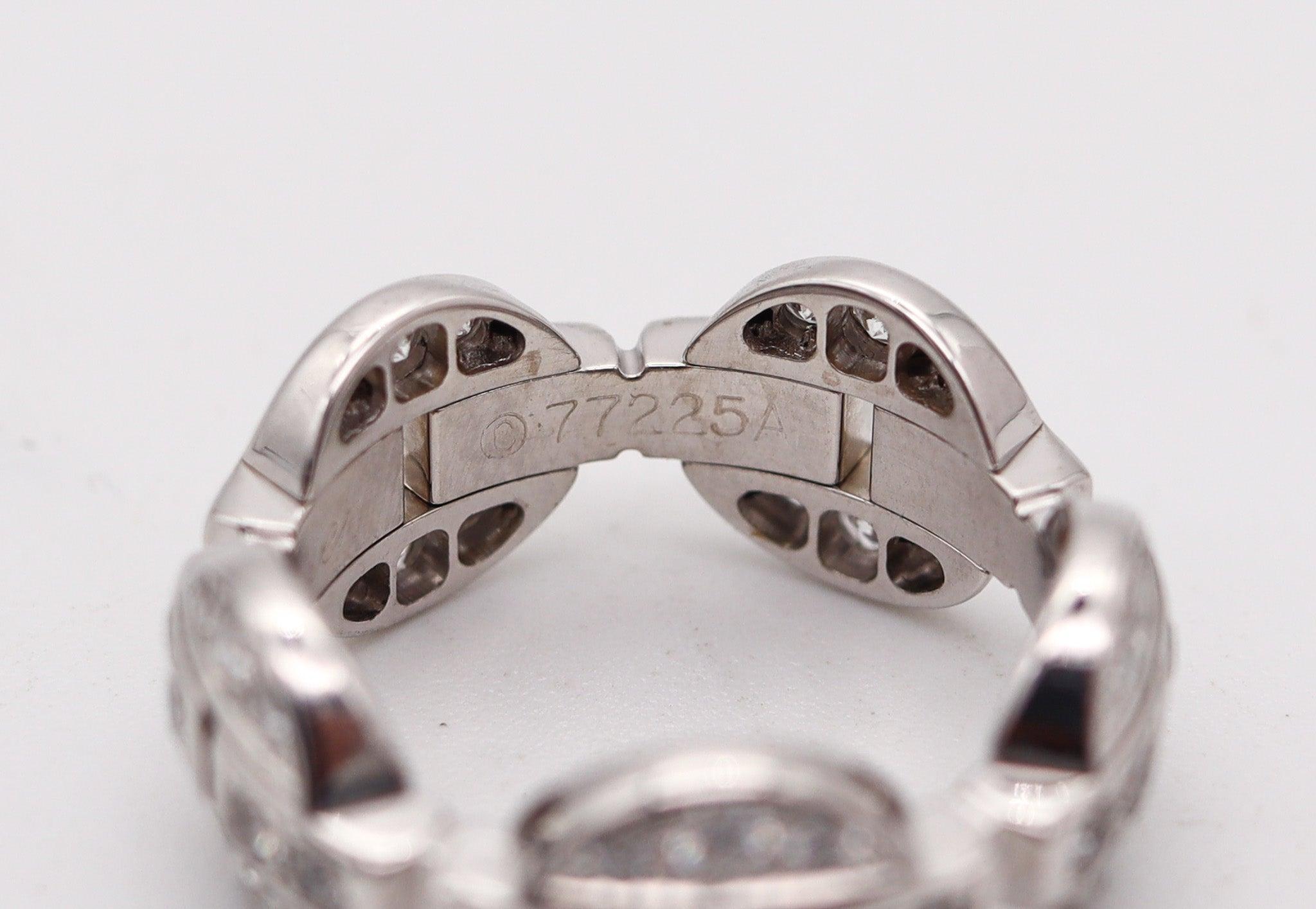 CARTIER 1990 Himalia Eternity Ring In 18Kt White Gold With 2.0 Carats In Diamond For Sale 2