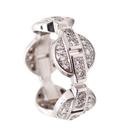 CARTIER 1990 Himalia Eternity Ring In 18Kt White Gold With 2.0 Carats In Diamond
