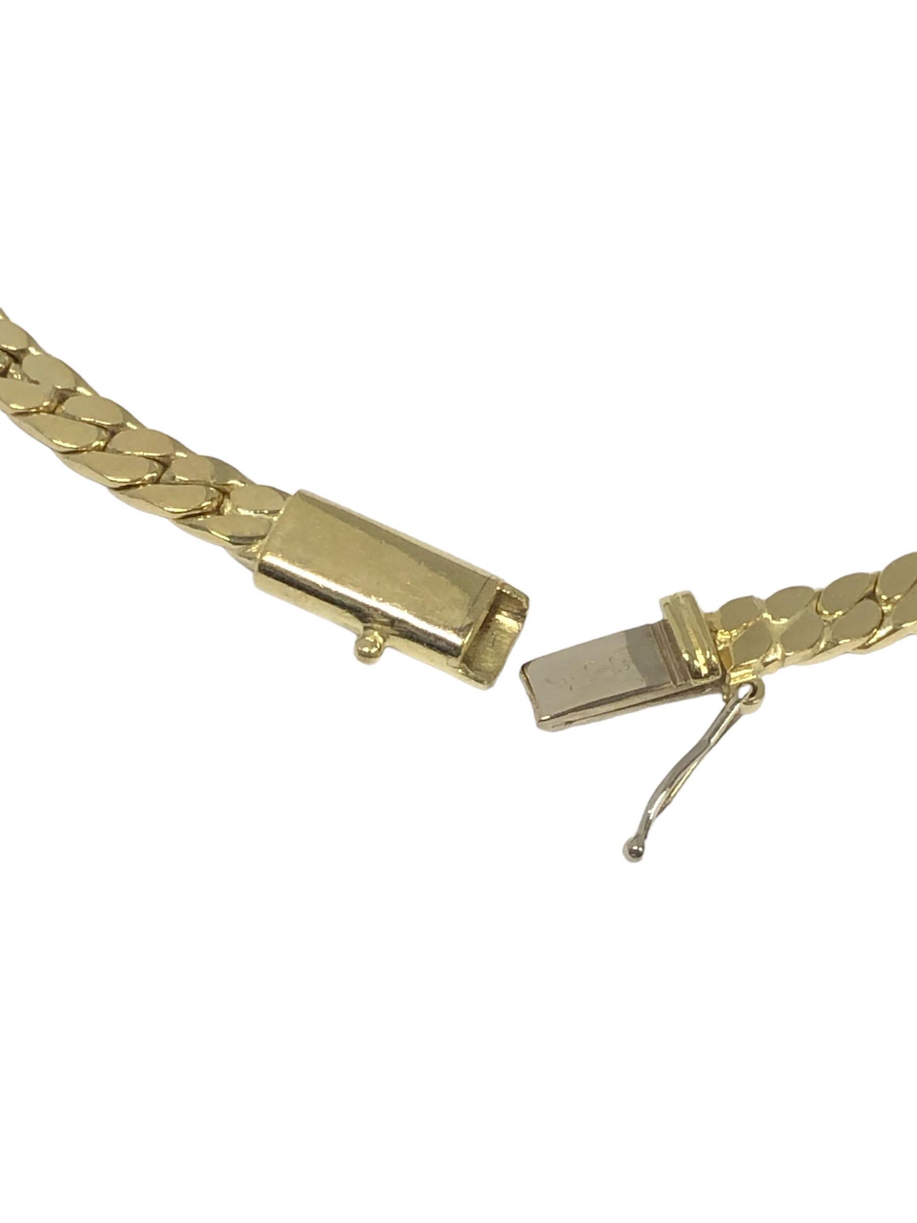 Cartier 1990s Yellow Gold and Diamond Necklace In Excellent Condition For Sale In Chicago, IL