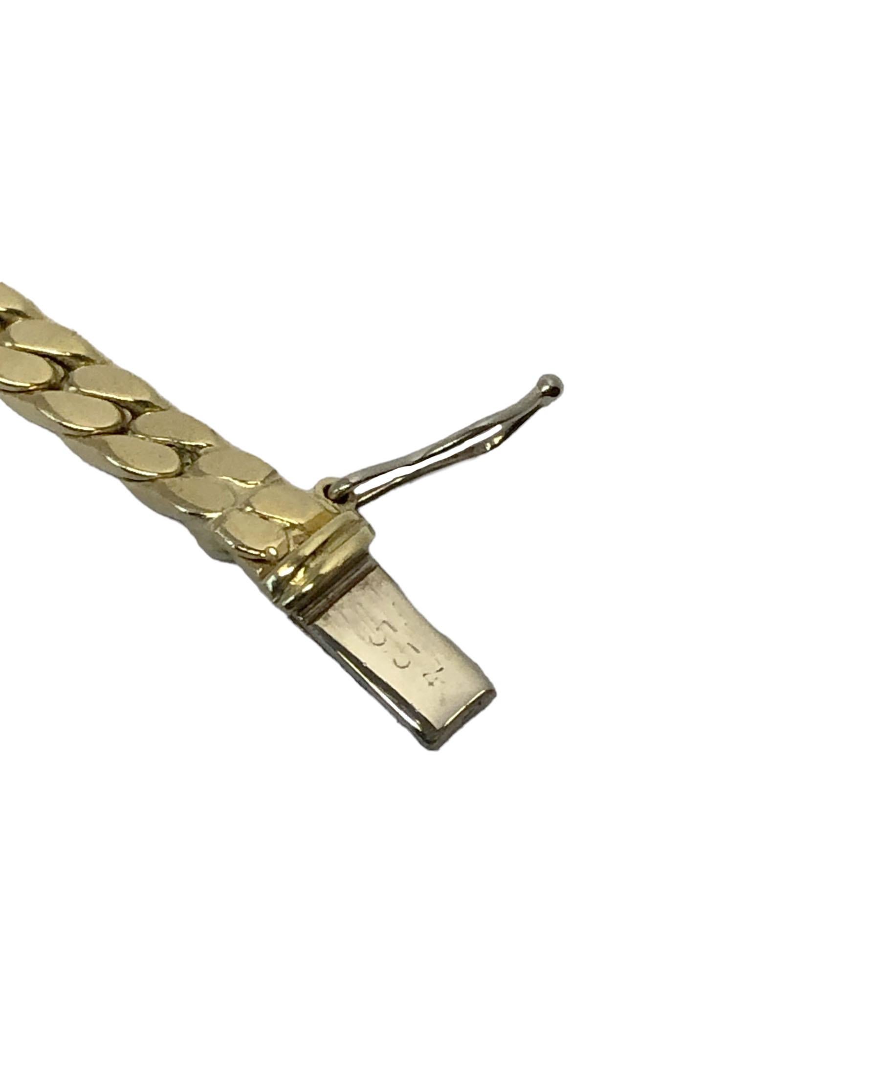 Round Cut Cartier 1990s Yellow Gold and Diamond Necklace