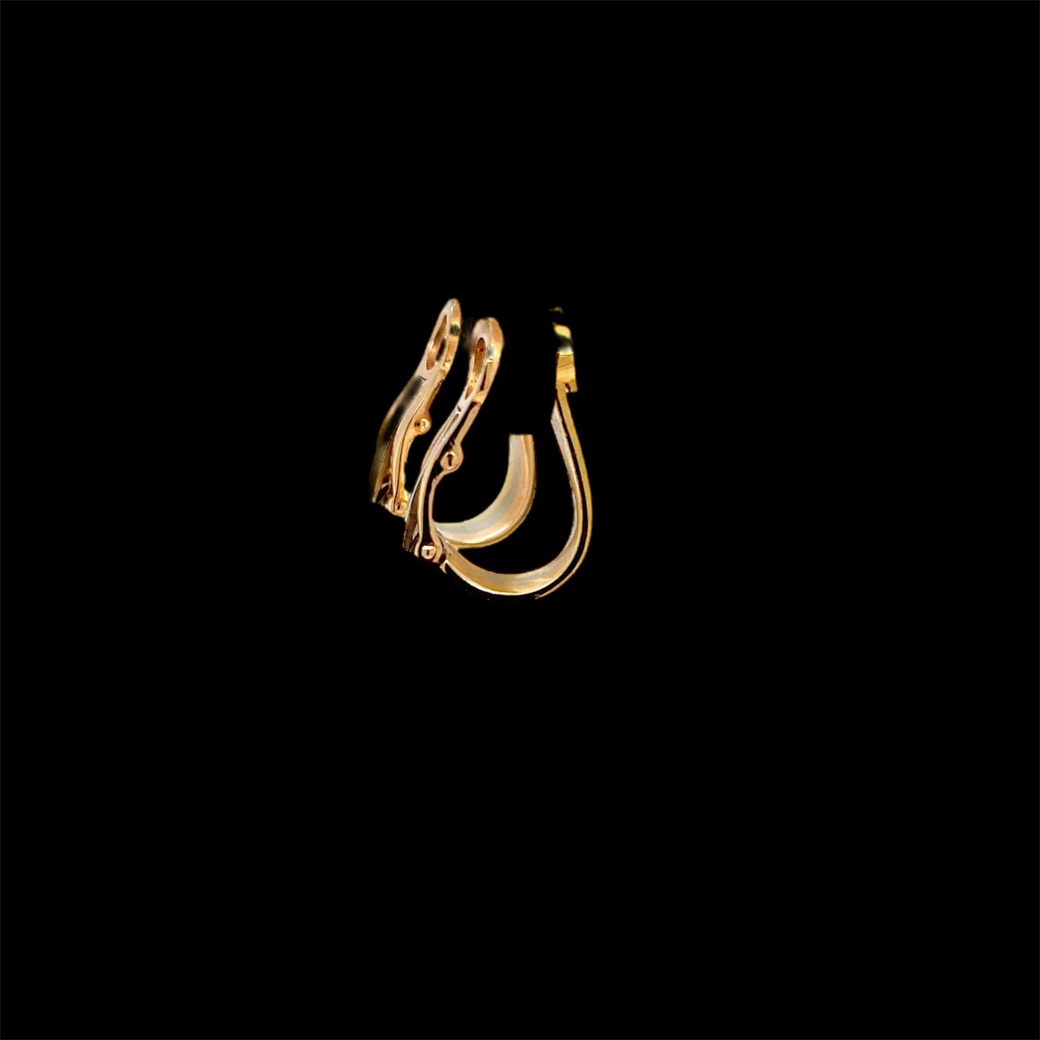 Cartier 2 C Trinity Gold Clip-on Earrings 3