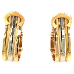Cartier 2 C Trinity Gold Clip-on Earrings