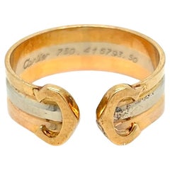 Cartier 2 C Trinity Gold Ring