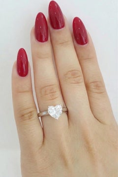 Cartier 2 Carat GIA Certified Heart-Shaped Diamond Solitaire Engagement Ring