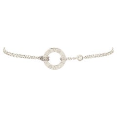 Cartier 2 Diamonds Love Bracelet 18K White Gold with Diamonds