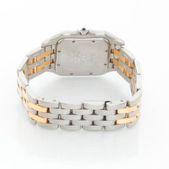 Cartier 2-Row Panther W25027B6 187957 2-Tone Steel & Gold Jumbo Watch