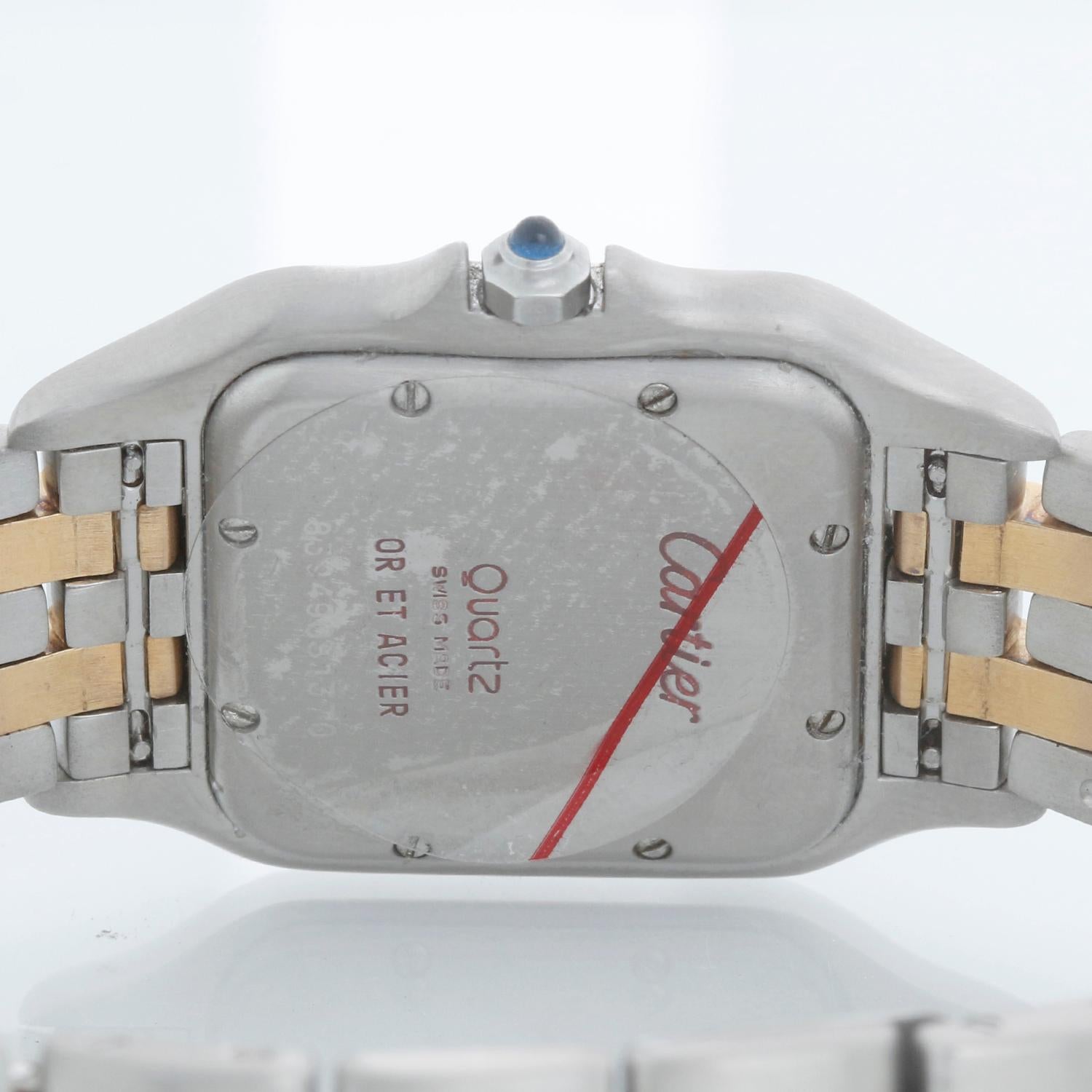 Cartier 2-Row Panther 2-Tone Steel & Gold Watch W25028B8 1