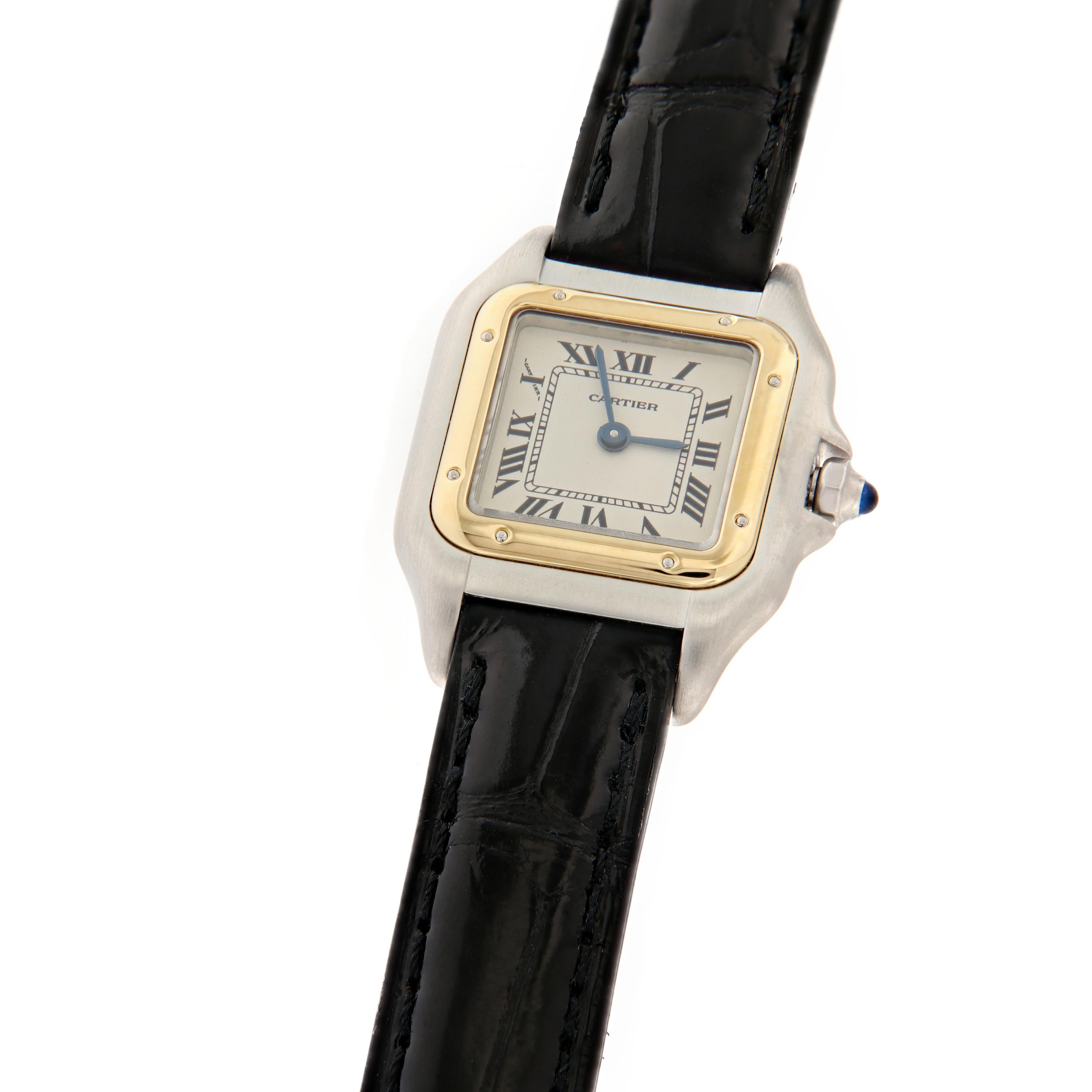 Cartier 2-Tone Panthere Ladies Watch In Excellent Condition In Troy, MI
