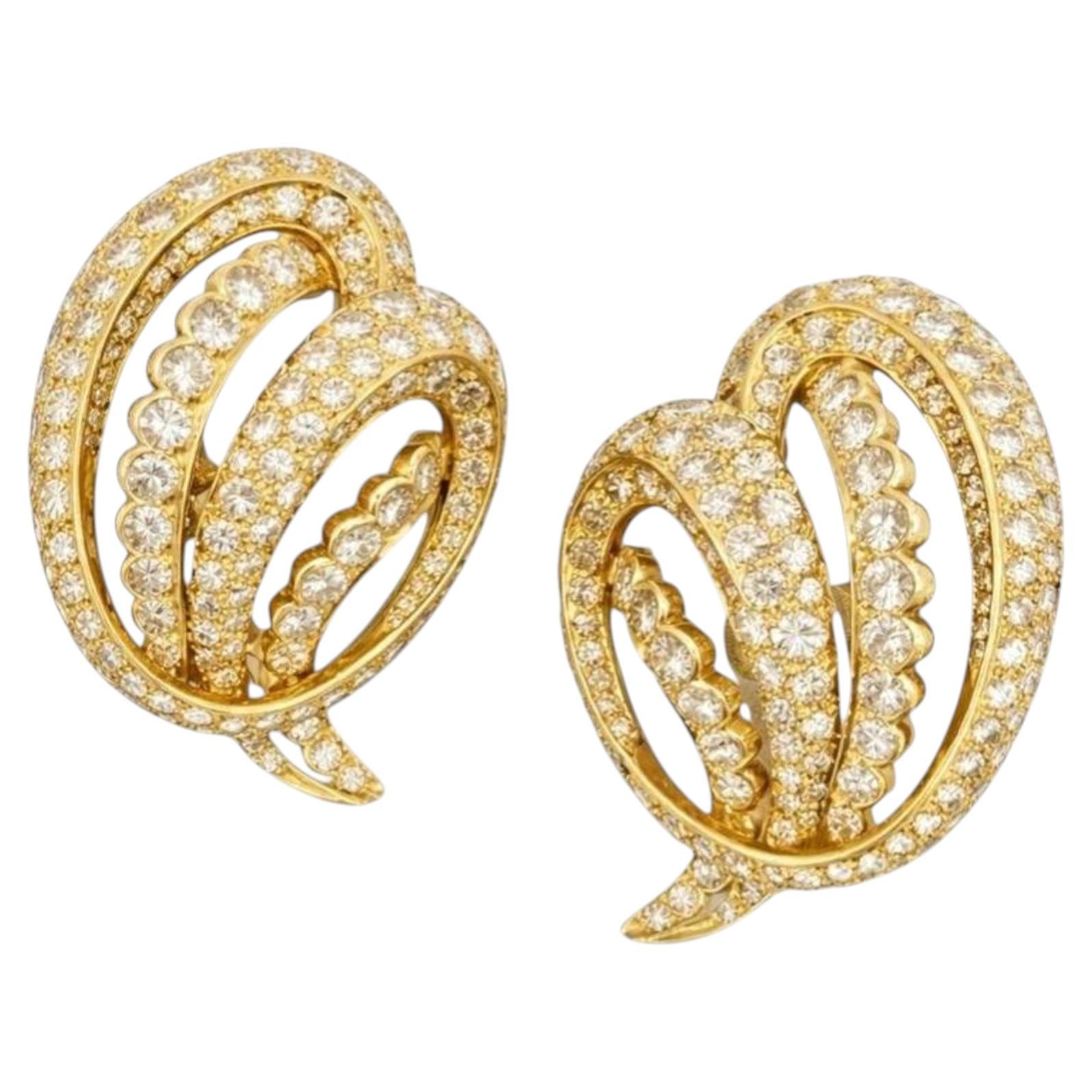 Pendientes Cartier 20 Quilates Oro Amarillo 18k