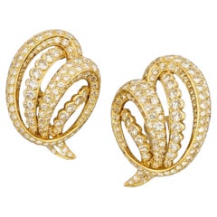 Cartier 20 Carat 18k Yellow Gold Earrings
