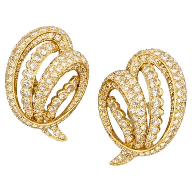 Cartier 20 Carat 18k Yellow Gold Earrings