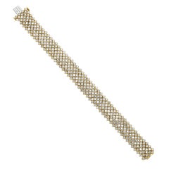 Cartier 22 Carats Diamond Eternity Bracelet  in 18K Yellow Gold