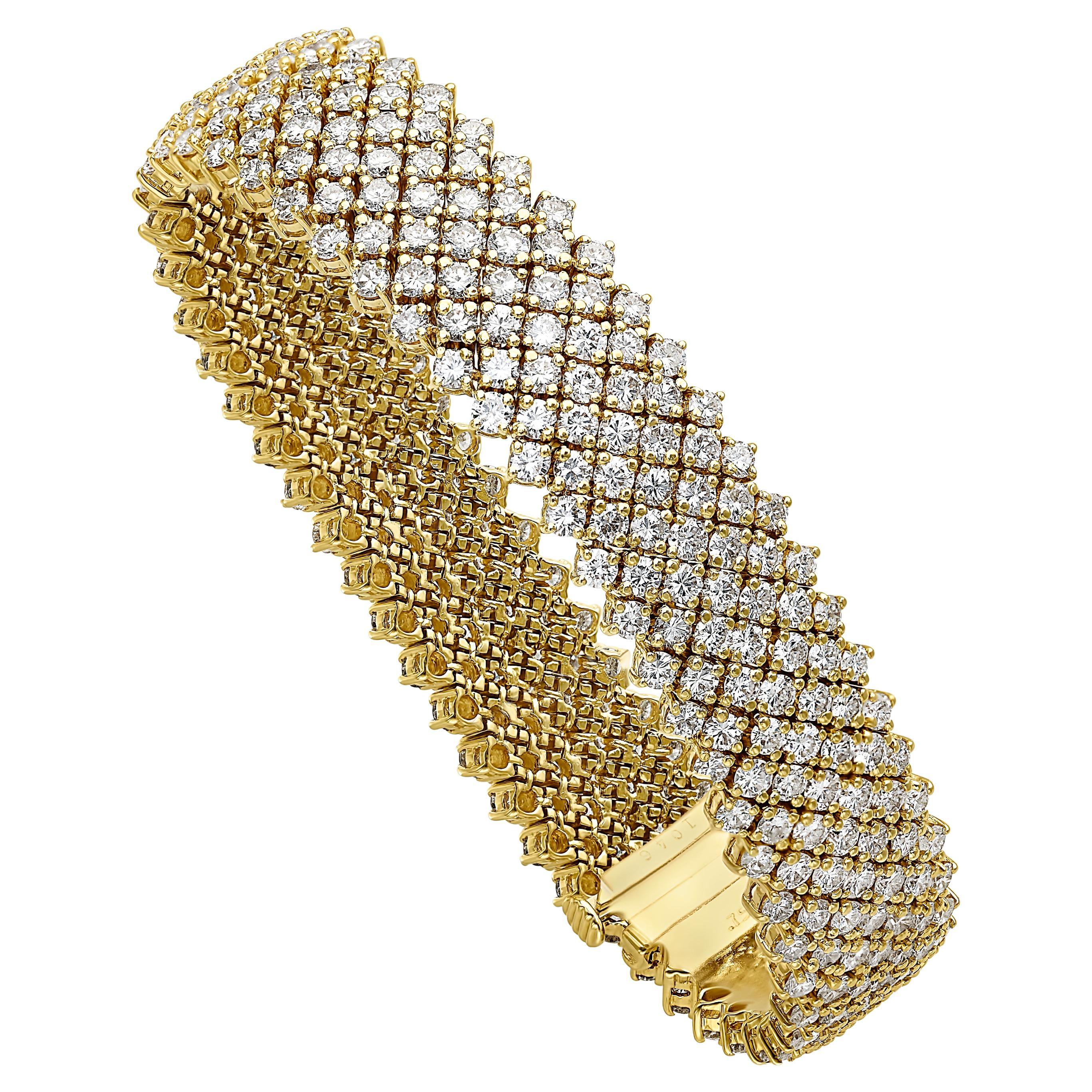 Cartier Eternity-Armband mit 22 Karat Diamanten  in 18K Gelbgold im Angebot