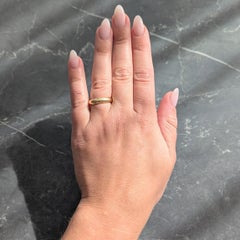 Cartier 2000's 18 Karat Yellow Gold Wedding Band Ring