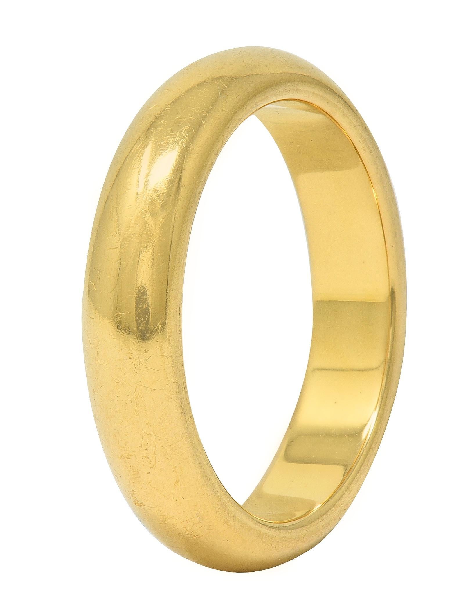 Contemporain Anneau de mariage en or jaune 18 carats de Cartier 2000 en vente