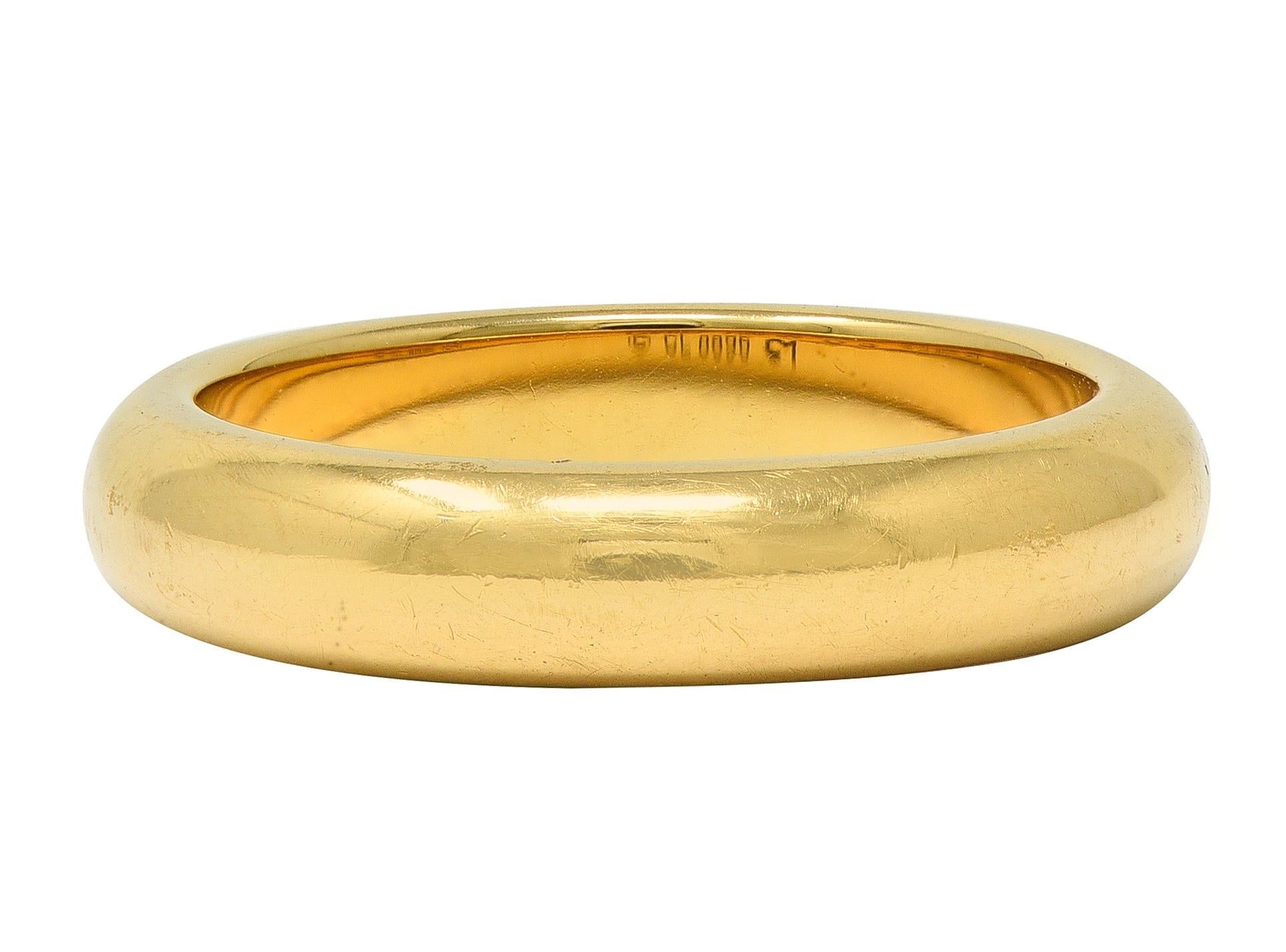 Anneau de mariage en or jaune 18 carats de Cartier 2000 en vente 2