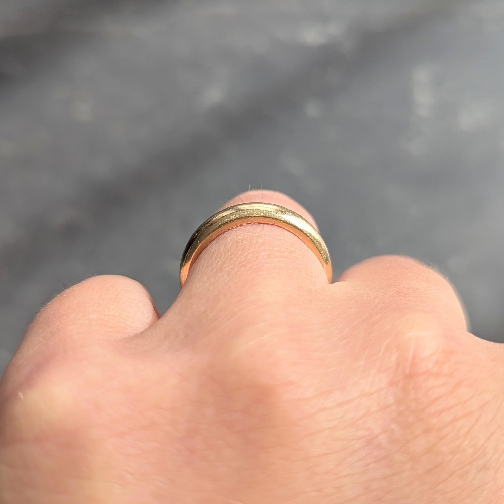 Anneau de mariage en or jaune 18 carats de Cartier 2000 en vente 3
