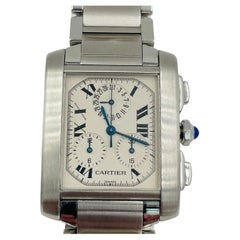 Cartier 2303 Tank Franchaise Chronoflex Quartz Hommes. grande Montre 