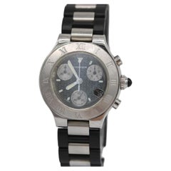 Cartier 21 Chronoscaph 2966 – Ladies – Quartz Chronograph – 32mm – c.2000
