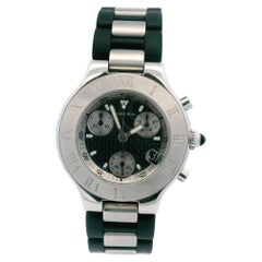 Reloj Cartier 21 Chronoscaph Acero y Caucho