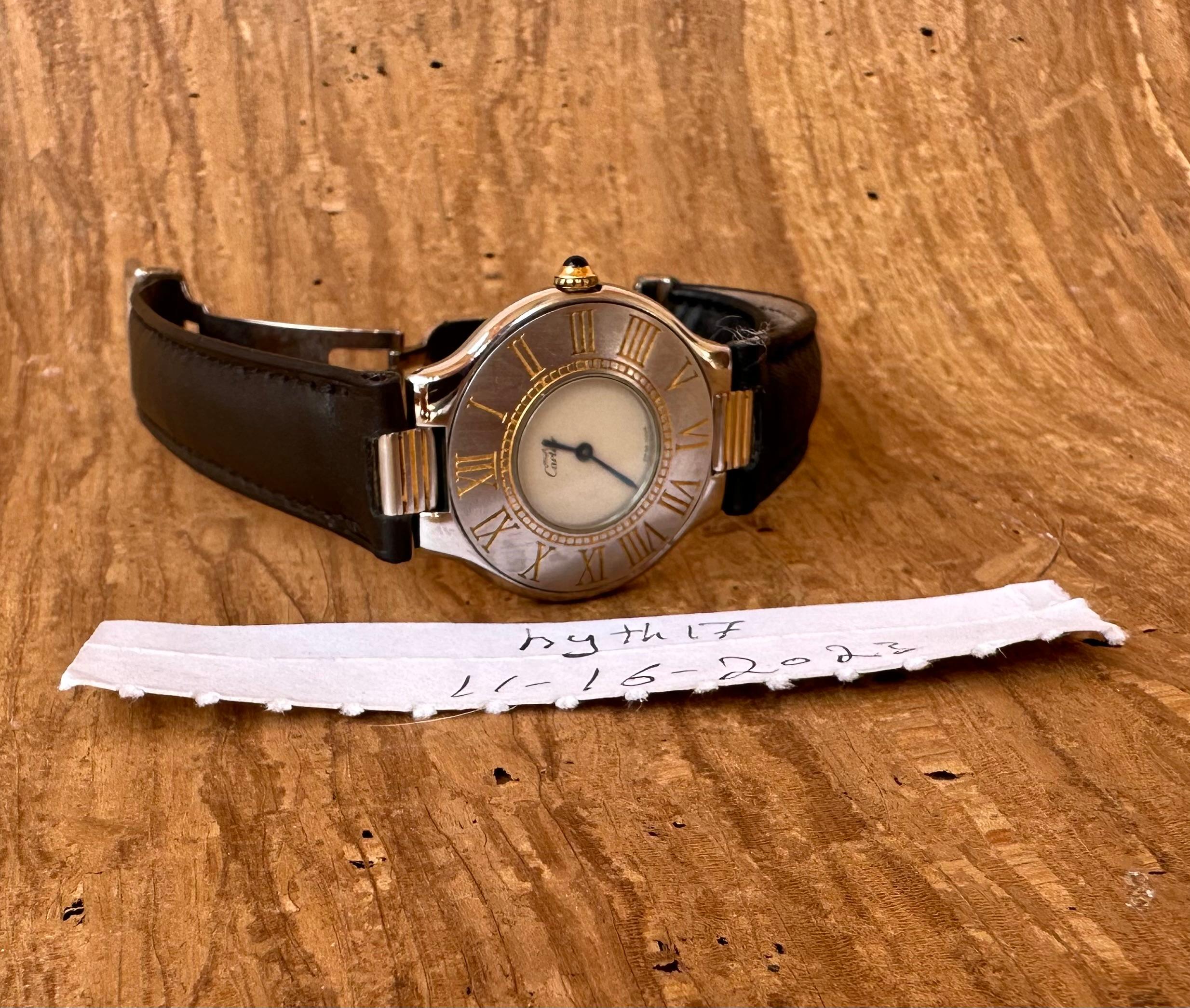 Cartier 21 Must de Cartier B10310 Leather 31mm Watch 8
