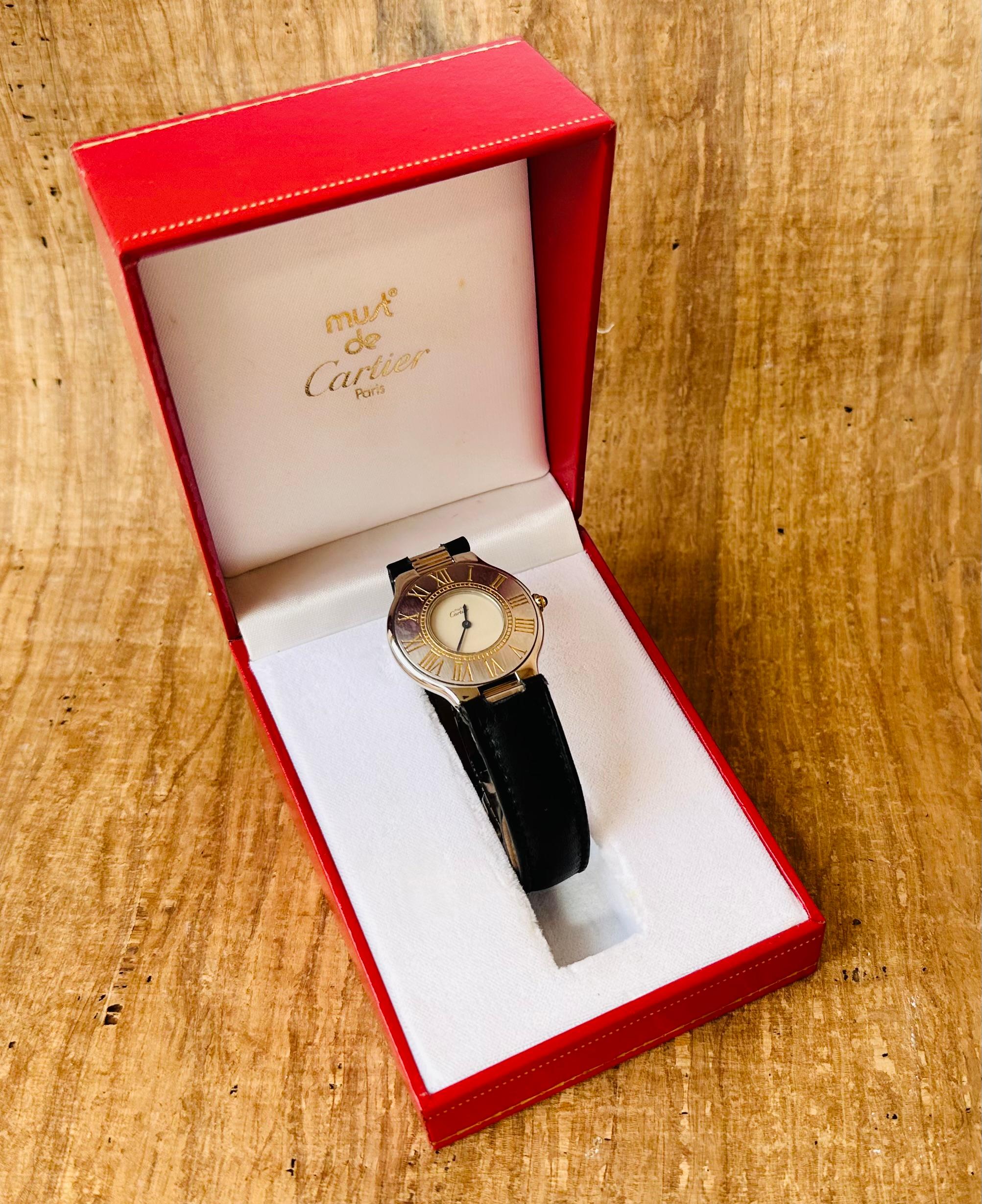 Cartier 21 Must de Cartier B10310 Leather 31mm Watch 9