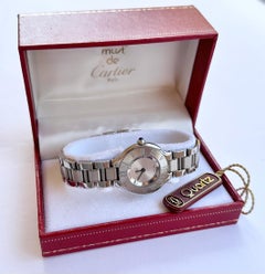 Cartier 21 Must de Cartier Ref 1340 Stainless Steel watch Boxed