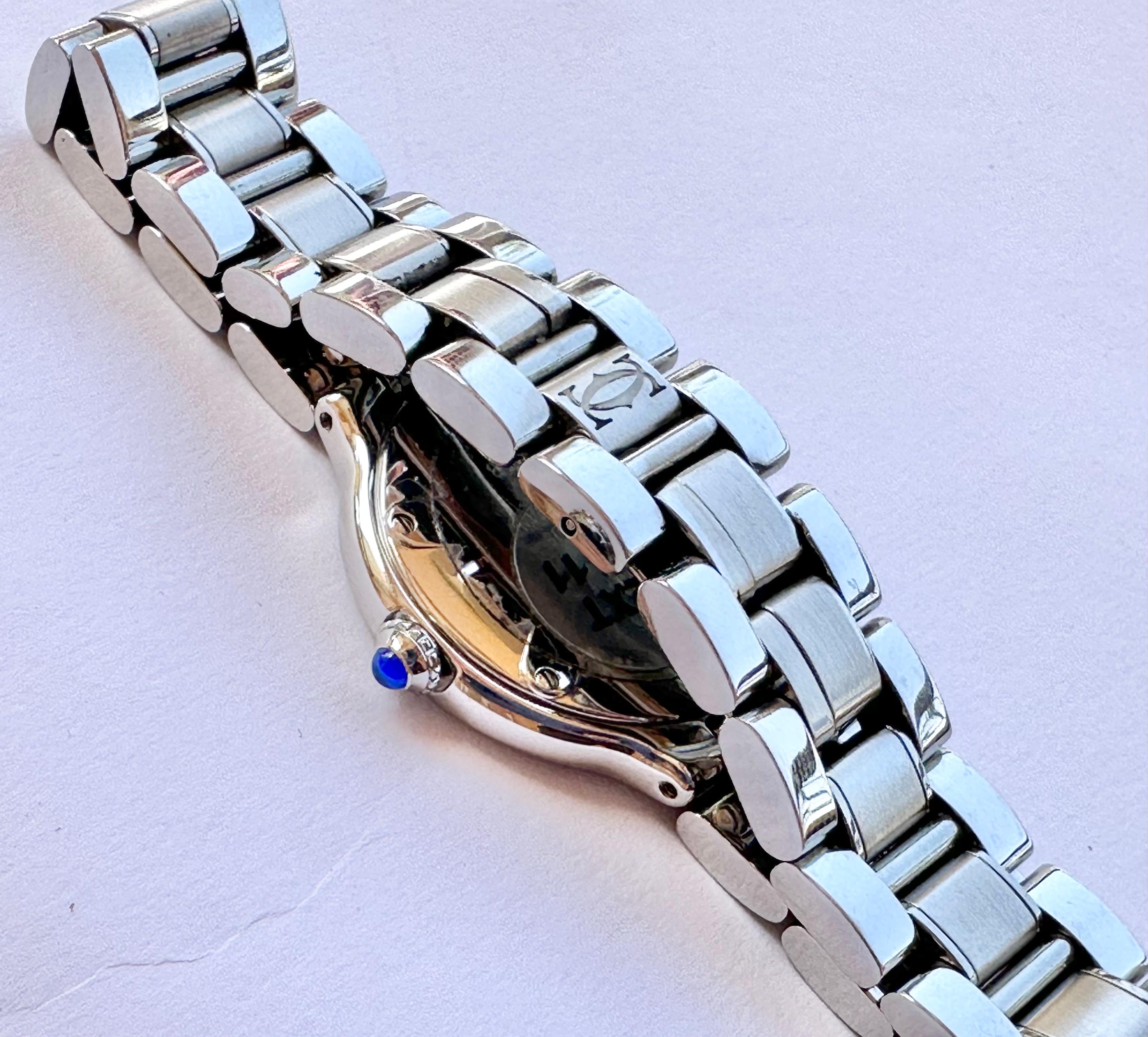 Cartier 21 Must de Cartier Ref 1340 Stainless Steel watch Boxed 3