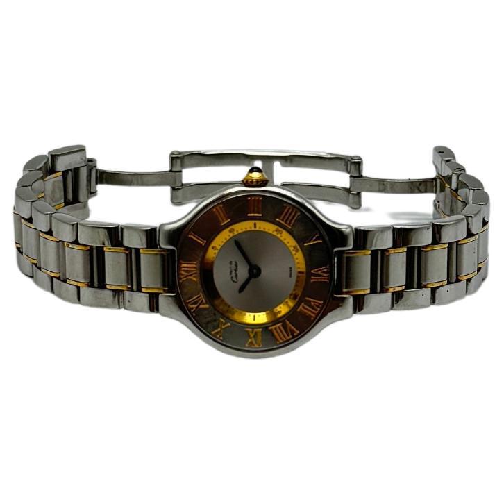 Cartier 21 Must de Cartier Quartz – Ref. 1340

The Cartier 21 Must de Cartier, reference 1340, is an elegant timepiece crafted with timeless appeal and sophisticated design. Produced in 1990, this model features a 28mm stainless steel/gold case with