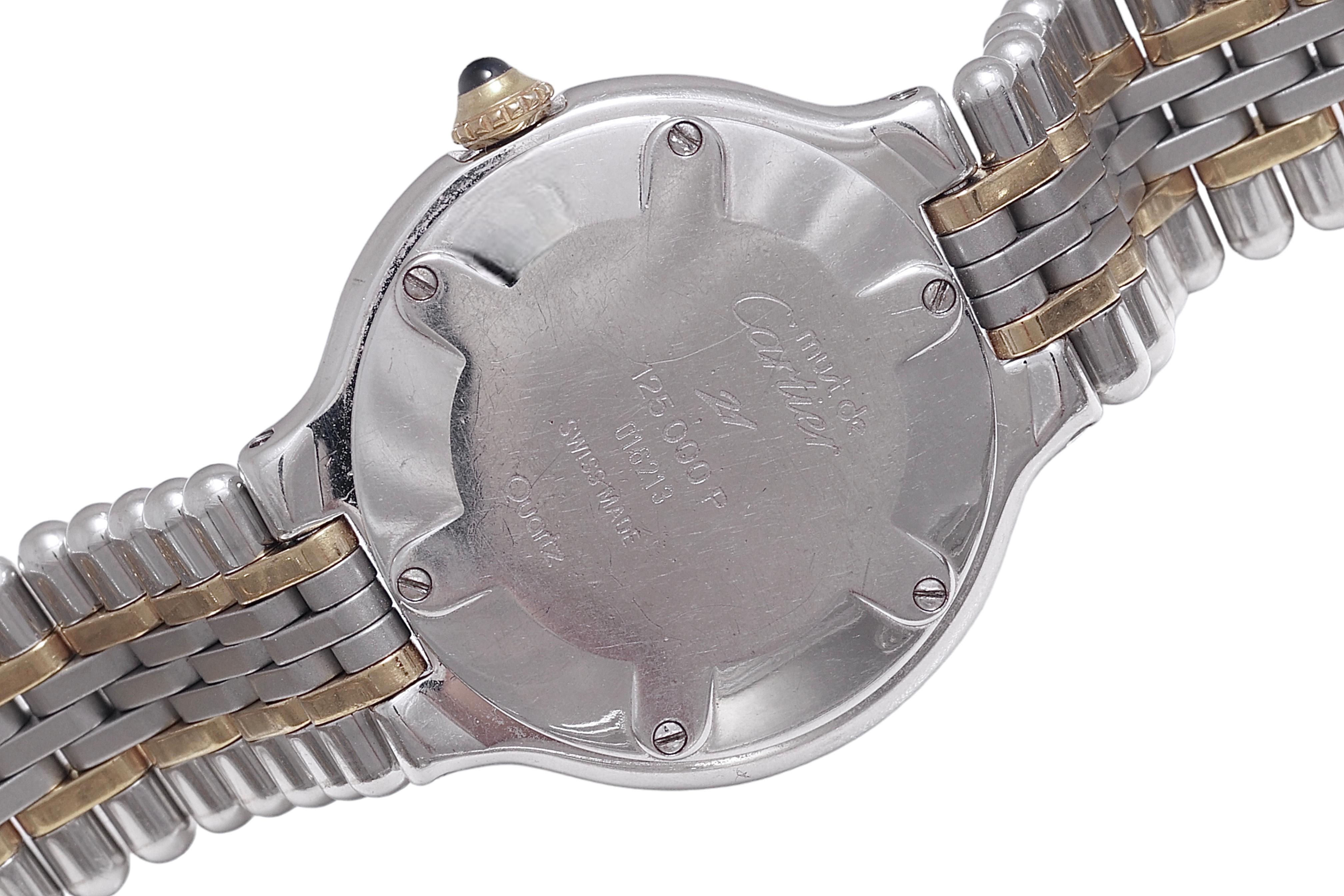 Cartier 21 Must de Wristwatch, 28mm  Steel & Gold, Quartz For Sale 2