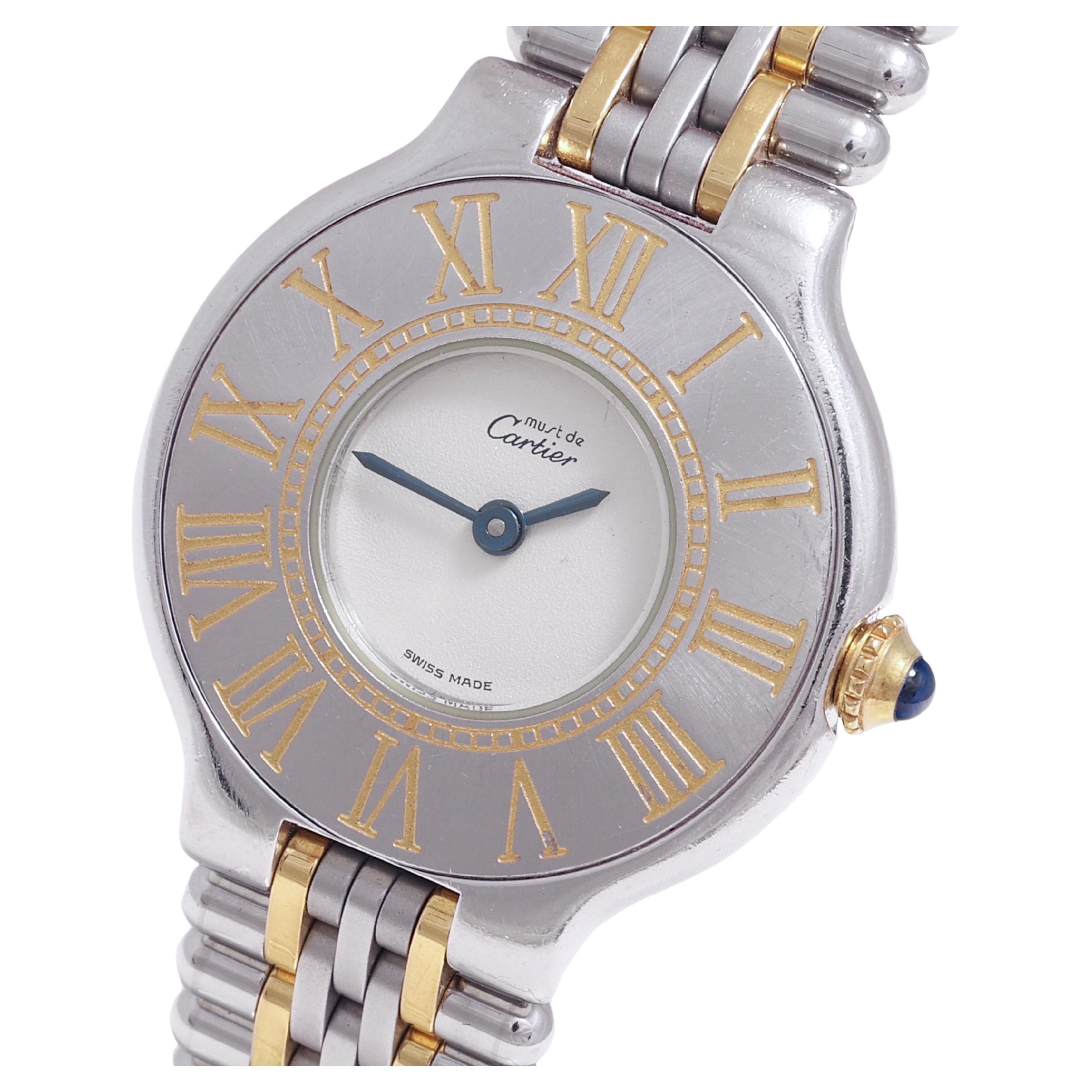 Cartier 21 Must de Wristwatch, 28mm  Steel & Gold, Quartz