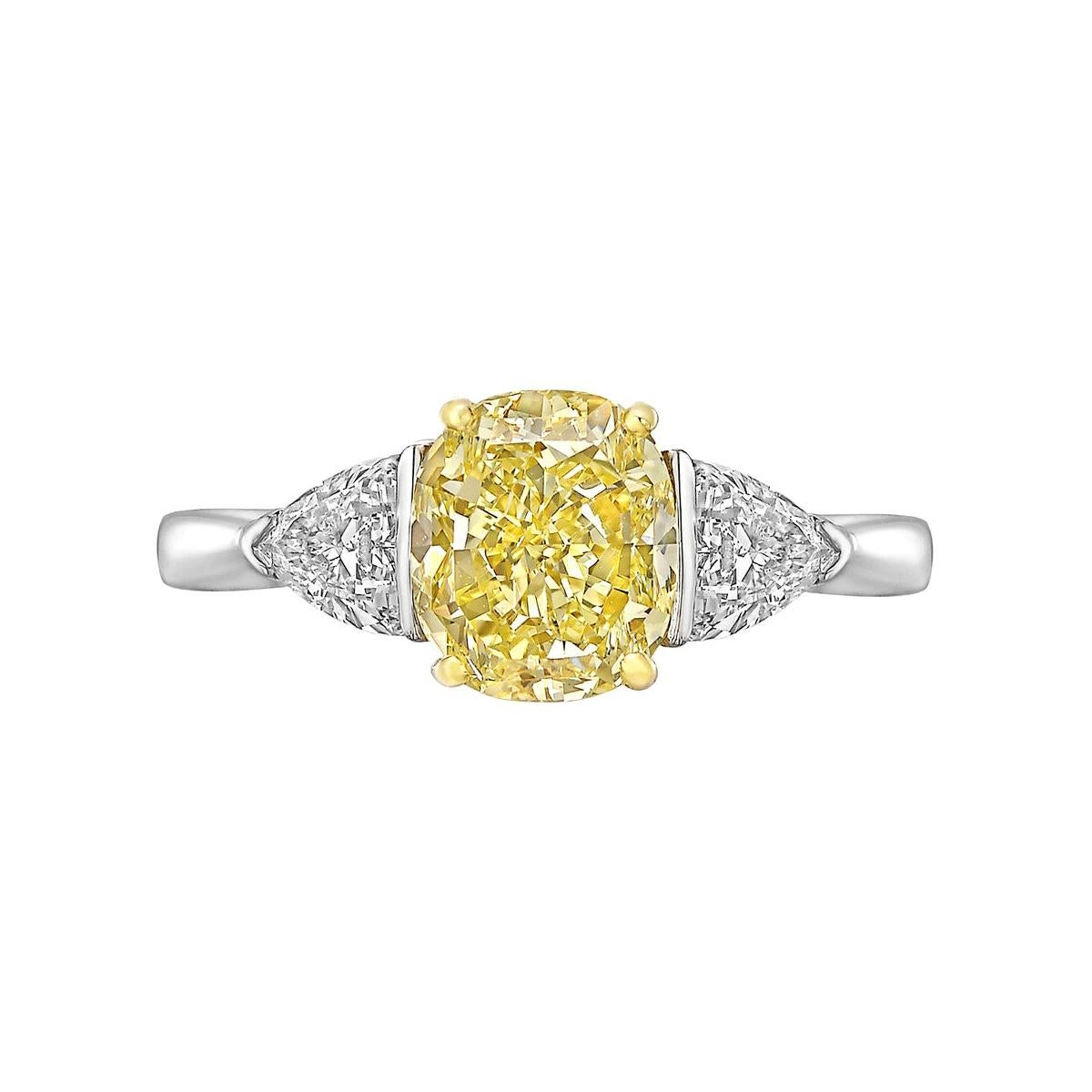 cartier canary diamond ring