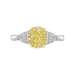 Cartier 2.12 Carat Fancy Yellow Diamond Ring
