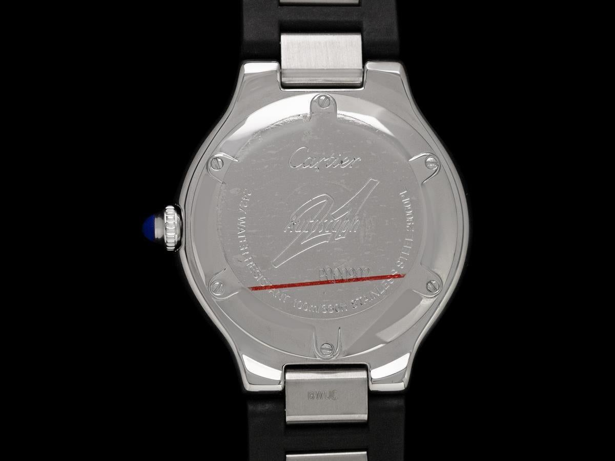 Cartier 21C Mens Autoscaph Automatic Watch, Ref. 2427 - Stainless Steel For Sale 2