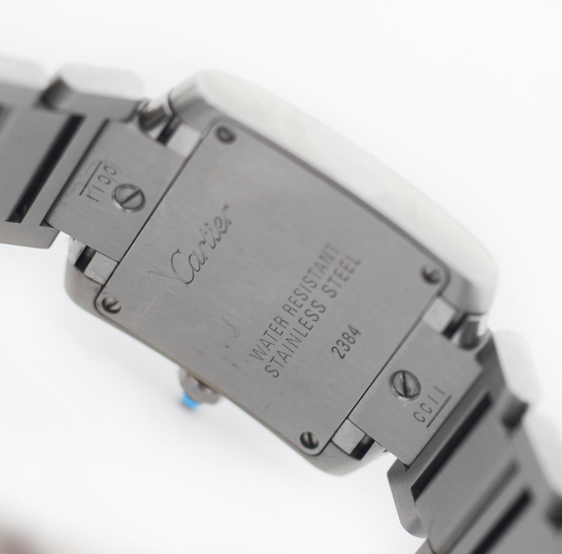 Cartier 2384 Tank Francaise Kleine Quarzuhr 1