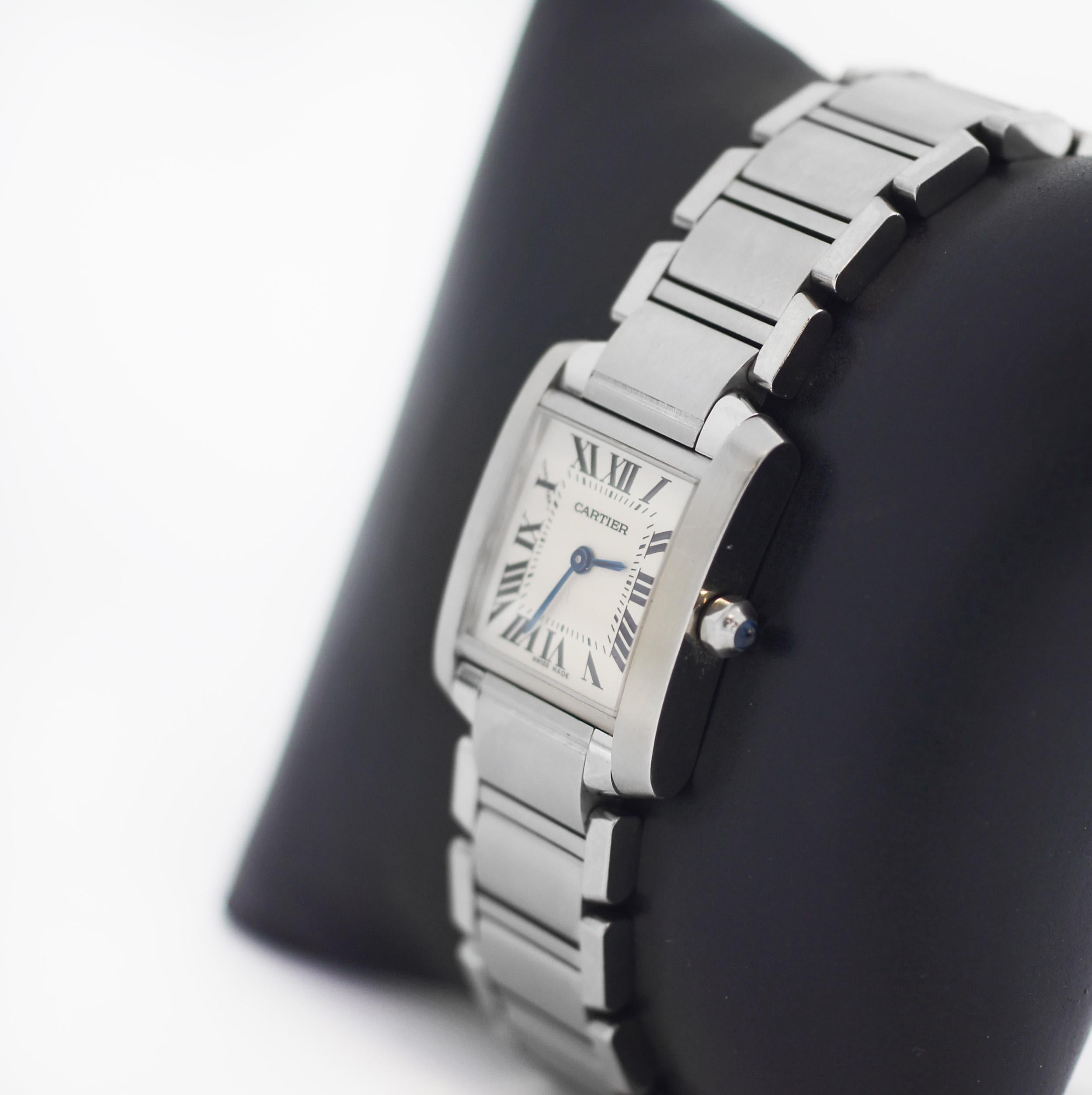 Cartier 2384 Tank Francaise Kleine Quarzuhr 3