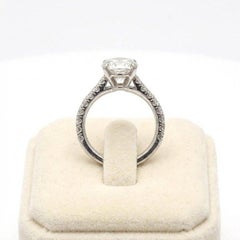 Cartier 2.45 Carat Round Diamond Platinum Engagement Ring