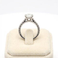 Cartier 2.45 Carat Round Diamond Platinum Engagement Ring