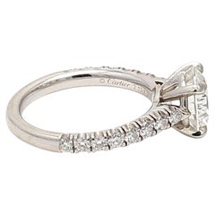 Cartier 2.47 Carat Round Brilliant G VVS1 Diamond Platinum Engagement Ring