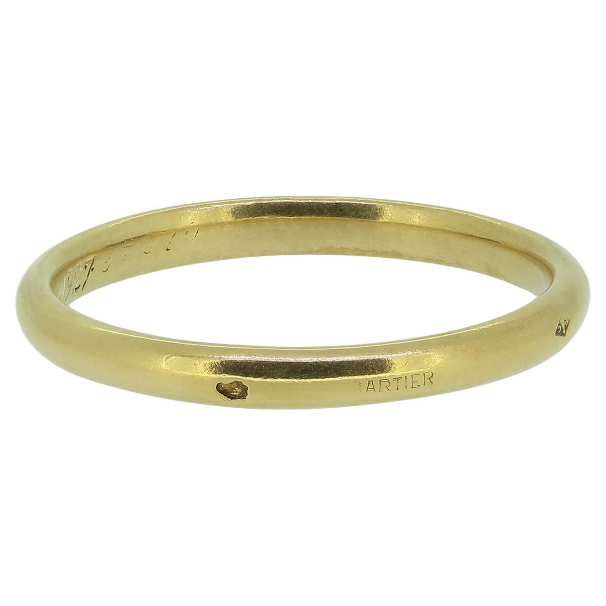 Cartier 2,4mm Ehering Größe S (60) im Angebot