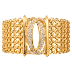 Cartier 2,50 qt. Pulsera de diamantes en oro de 18 quilates