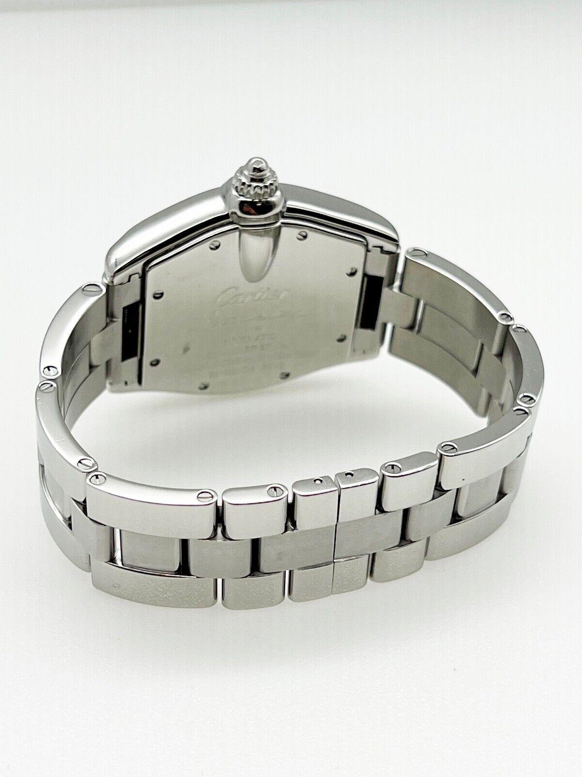 Cartier 2510 RoadsterAutomatic Silver Dial Stainless Steel In Excellent Condition In San Diego, CA