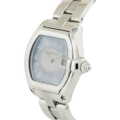Cartier 2675 Roadster Blue and Silver Stainless Steel Watch In Stock