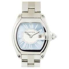 Cartier 2675 Roadster Blue and Silver Stainless Steel Watch In Stock 