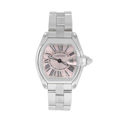Cartier 2675 Roadster Pink Dial Ladies Watch