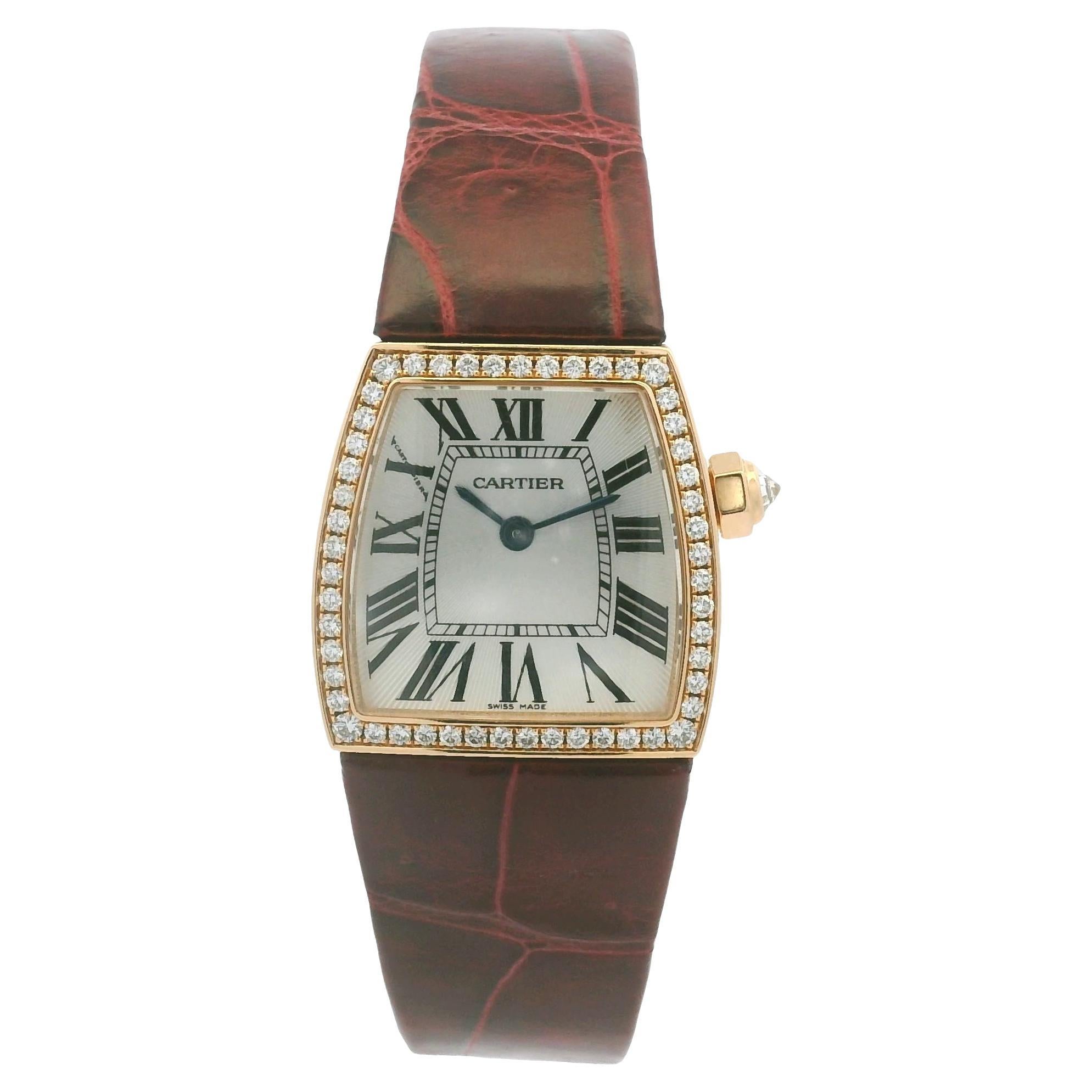 Cartier 2904 La Dona 18k Rose Gold Diamond Bezel Ladies Watch En Stock