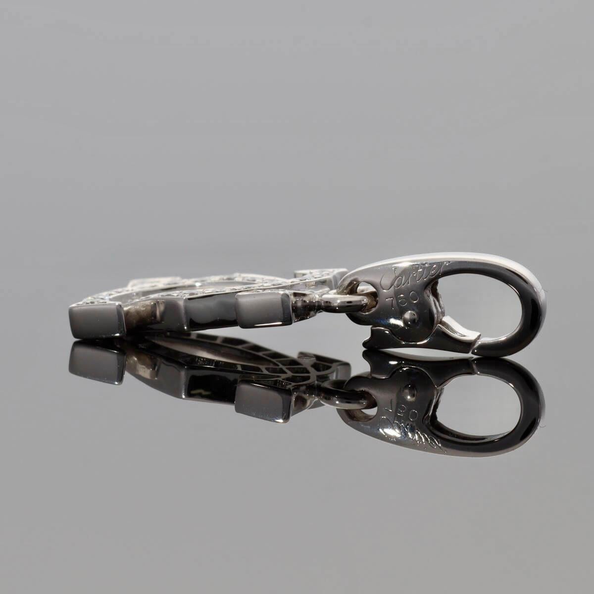 Cartier 2C Charm Diamante K18 Oro Blanco A8,54mm× A24,83mm × D2,02mm 6