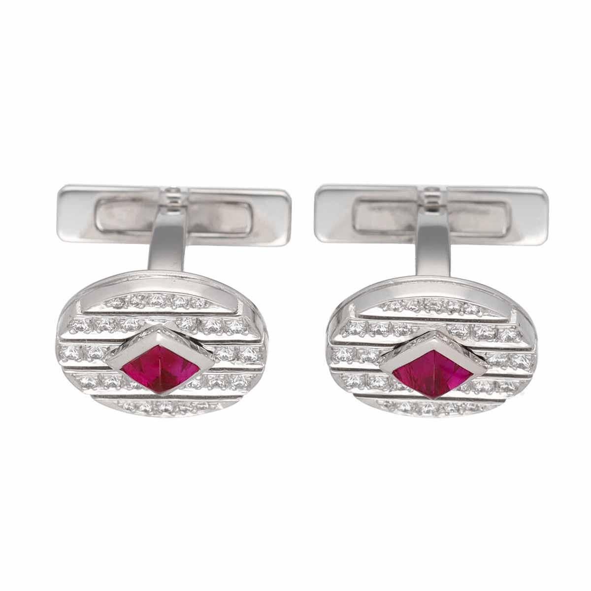 ■ Artikel-Nummer: 21120301
■ Marke: Cartier
■ Produktname: Runde Form Manschettenknöpfe
■ Produktnummer/Modell: -
■ MATERIAL: 2P Rubin, Diamant, 750 K18 WG Weißgold
■ Gewicht: Ungefähr 12,4 g (Paar)
■ Obere Größe: Durchmesser ca. 13,09 mm / 0,51