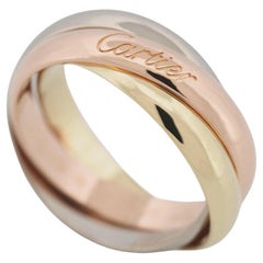 Cartier, bague Trinity 3 anneaux en or tricolore 53 US 6,25